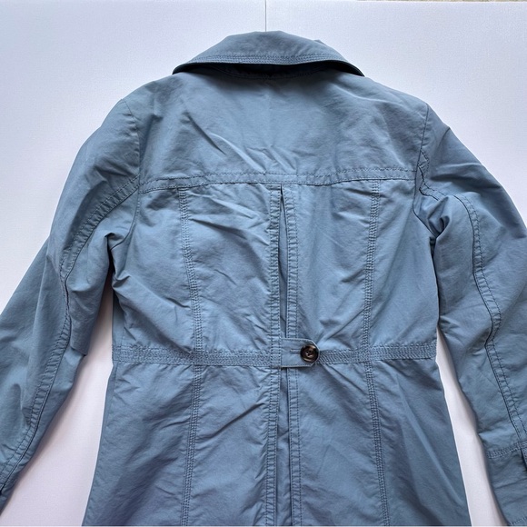 Eddie Bauer‎ mid length trench coat button closure periwinkle blue women’s XS - Picture 8 of 13